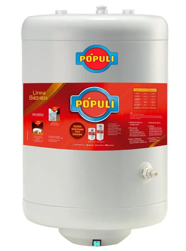 Termotanque Eléctrico PÓPULI ELEC 53 C/SUP
