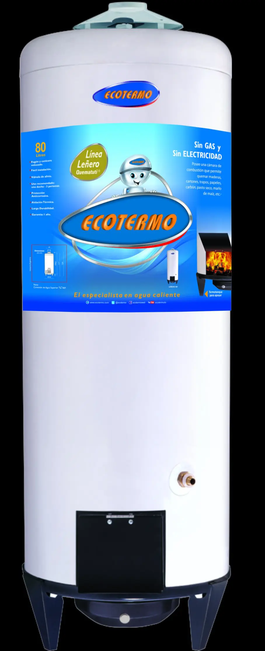 Termotanque Leñero LEÑ 80